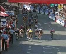 Tour de France 2021, crash, video, fan, sign, police 