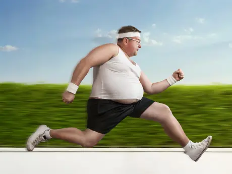 Image result for jogging obese