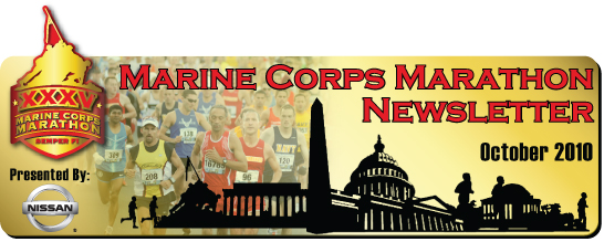 Marine Corps Marathon Newsletter - October 2010