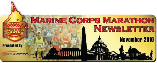 Marine Corps Marathon Newsletter - November 2010