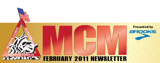 Marine Corps Marathon Newsletter - February 2011