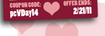 ROAD ID: Get 10% OFF! Use coupon code pcVDay14. Valid through 02/21/11.