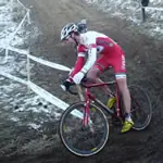 A cyclocross racer makes winter riding look easy. Photo: Andy Somerville