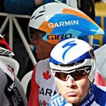 <strong>In 2009, Quick Step riders are sporting Specialized helmets, while Garmin-Slipstream dons the Giro Advantage 2.</strong><br>Photo: Brad Roe/Road Bike Action