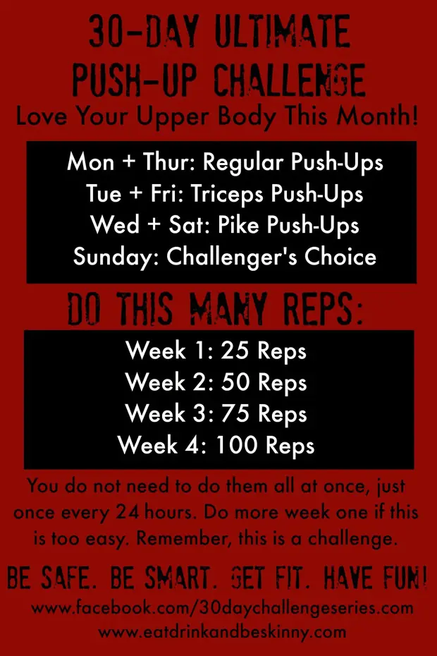 30 Day Ultimate Push Up Challenge Active