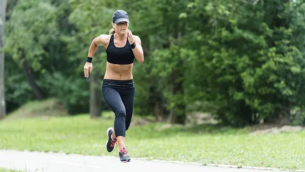 Woman Running Fast