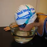 Practicing your breathing in a mixing bowl is a unique way to perfect your breathing skills.