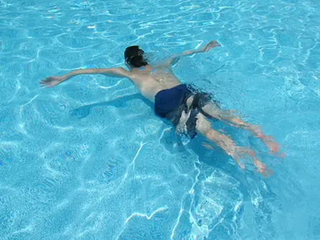 float in swimming pool